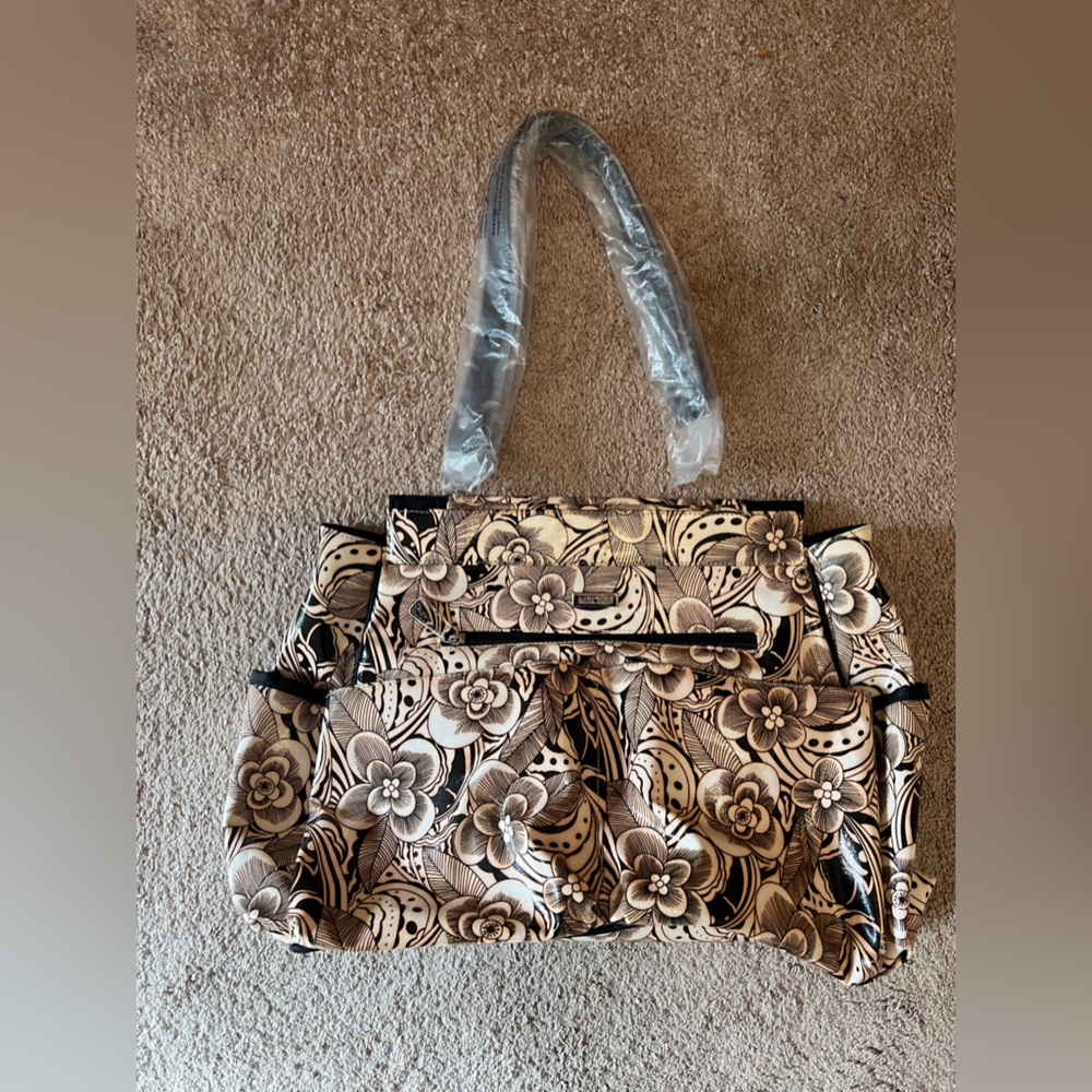 Miche Floral Print LUCY Prima Diaper Bag w new handles & carabiners!